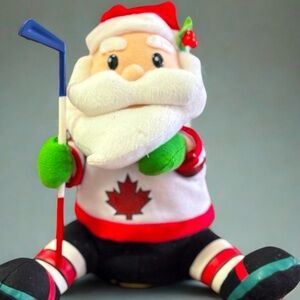 Hockey Christmas Santa Sings Hockey Night in Canada Song and Dances Gemmy GUC
